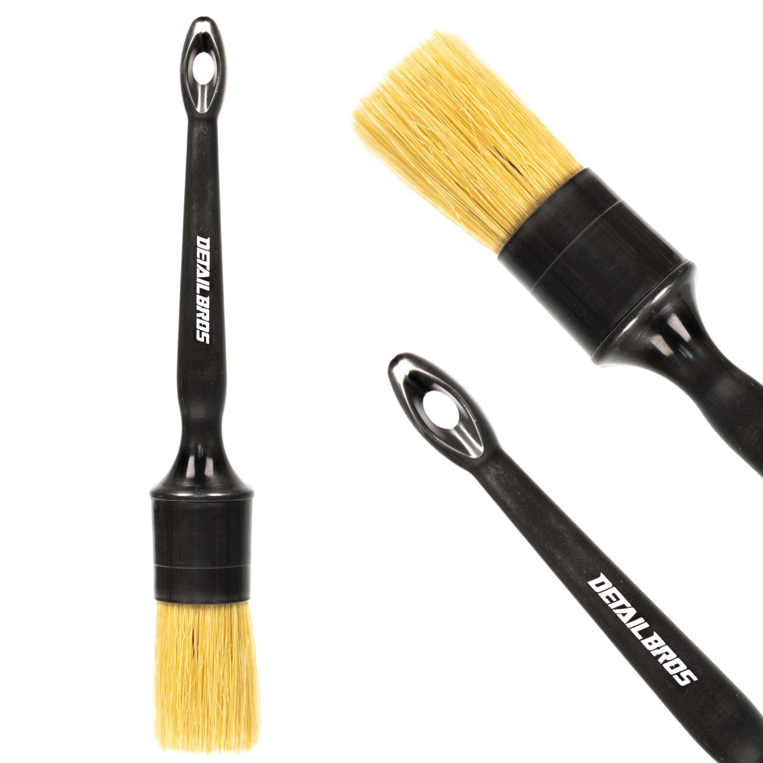 Pędzel pędzelek naturalnym włosiem do detailingu detailingowych-Brush 30mm