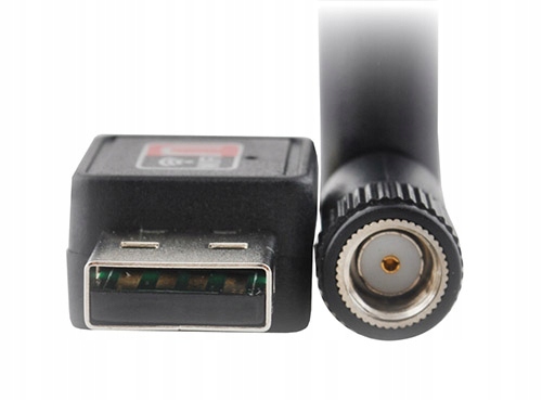 KARTA SIECIOWA USB WiFi BEZPRZEWODOWA ANTENA 9dBi Interfejs USB