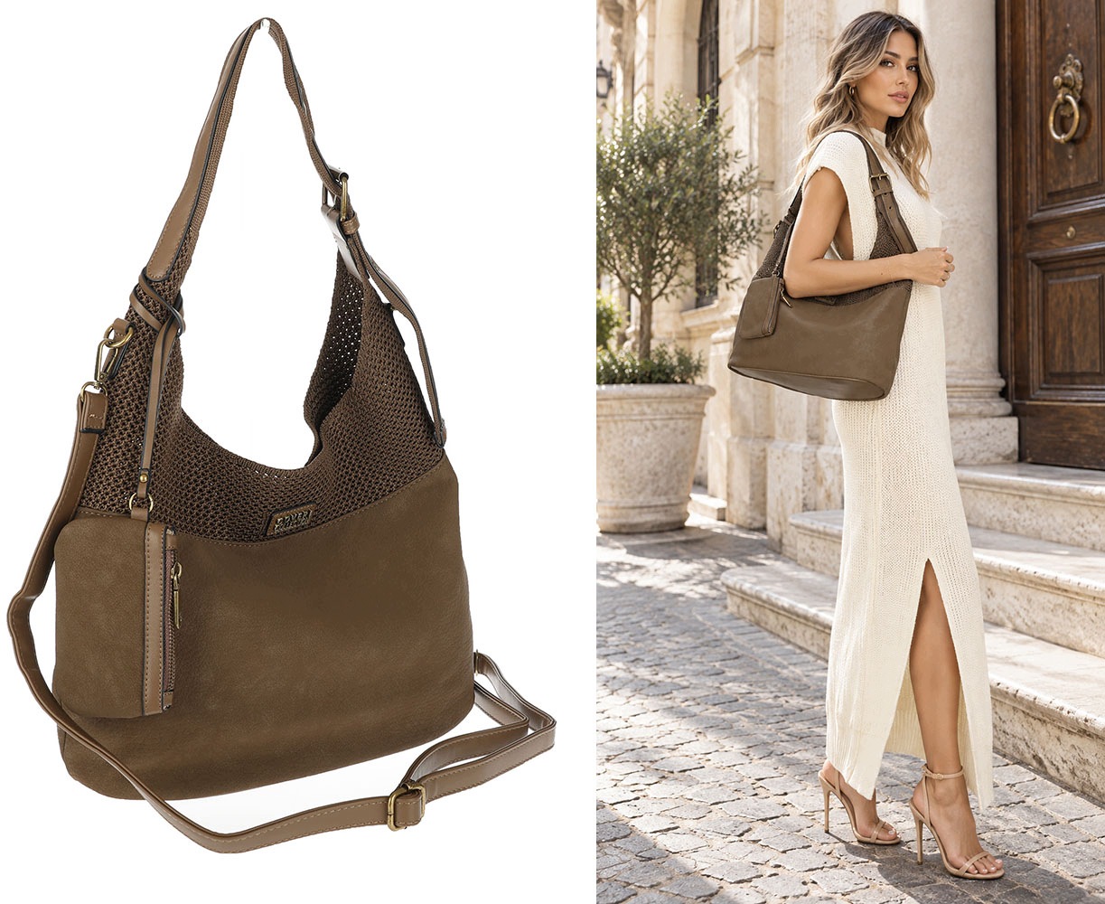 Dámská shopper kabelka prostorná, módní do práce, taška, taška CC803 Béžová