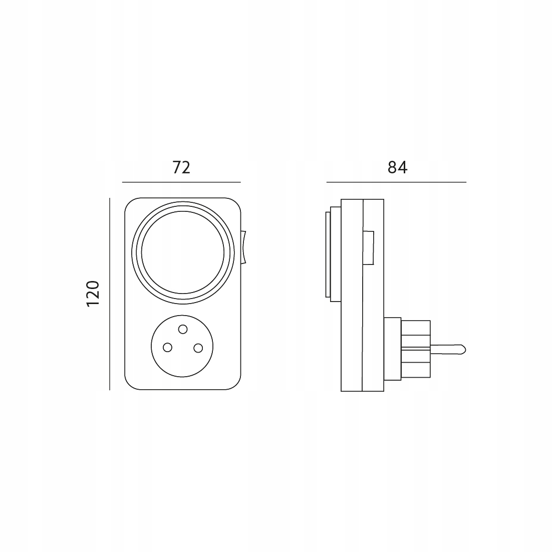 Programator Czasowy do Gniazdka Dobowy Mechaniczny Kod producenta Programator