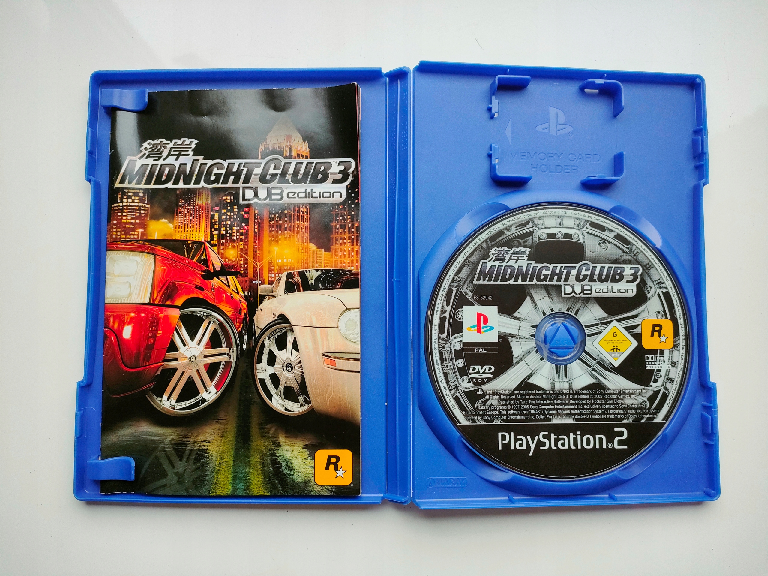 *** MIDNIGHT CLUB 3 DUB EDITION PLAYSTATION 2 PS2 *** Tematyka wyścigi