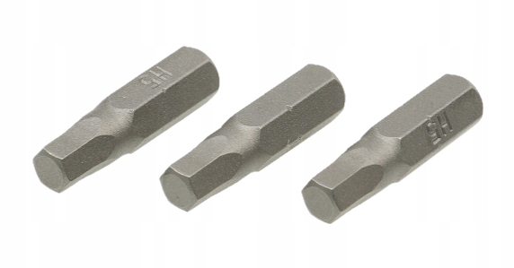 

Końcówki Sześciokątne Hex H5 x 25 mm 3 sztuki