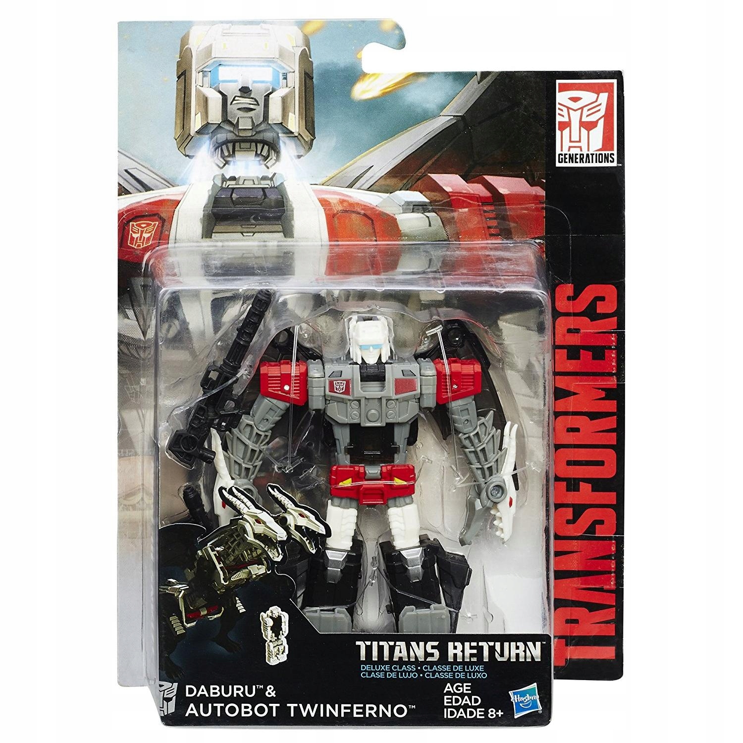 Figurka akcji Transformers Hasbro czarna plastikowa 8 lat