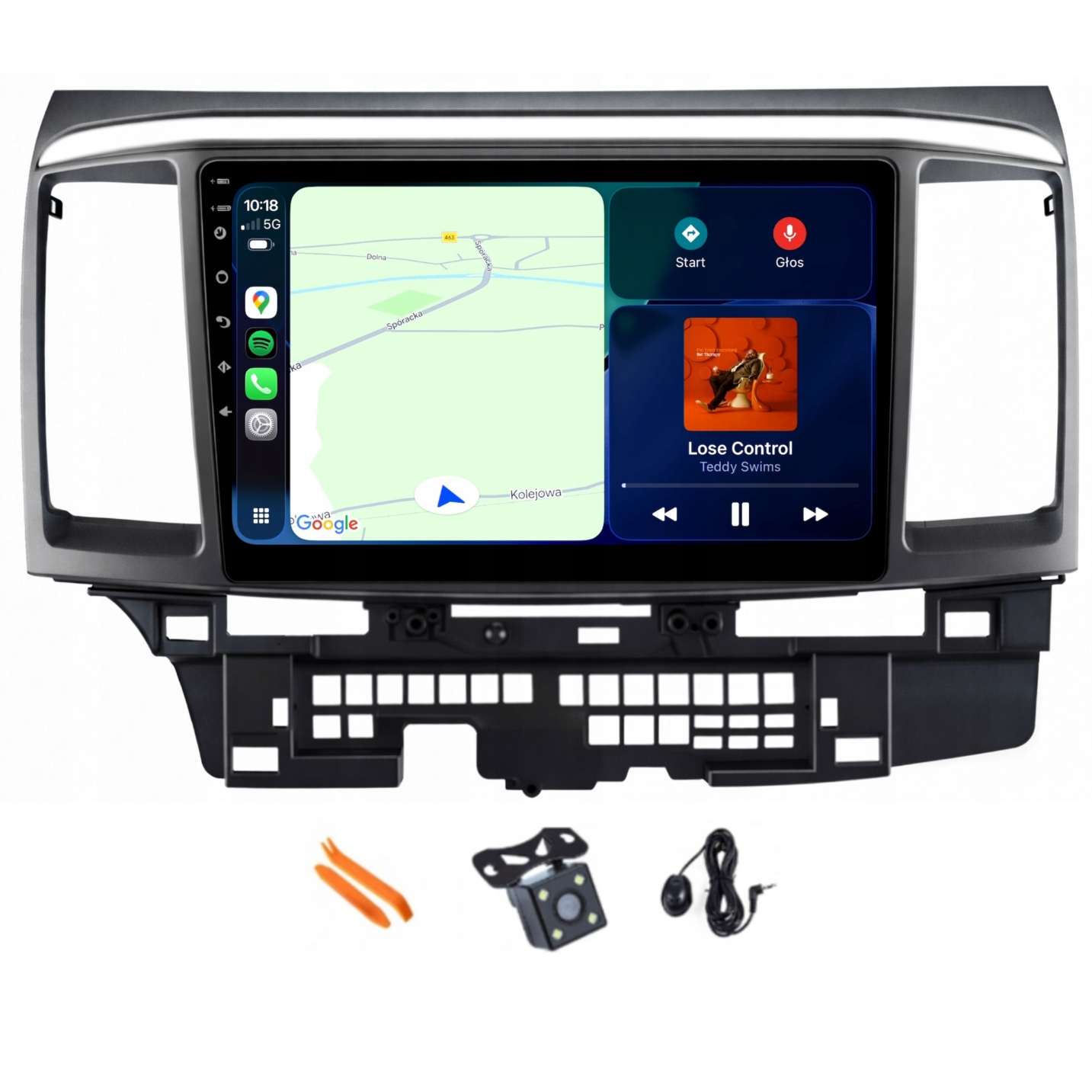 Rádio Android Navigácia Qled Carplay Lte 128GB Mitsubishi Lancer 9 07-18