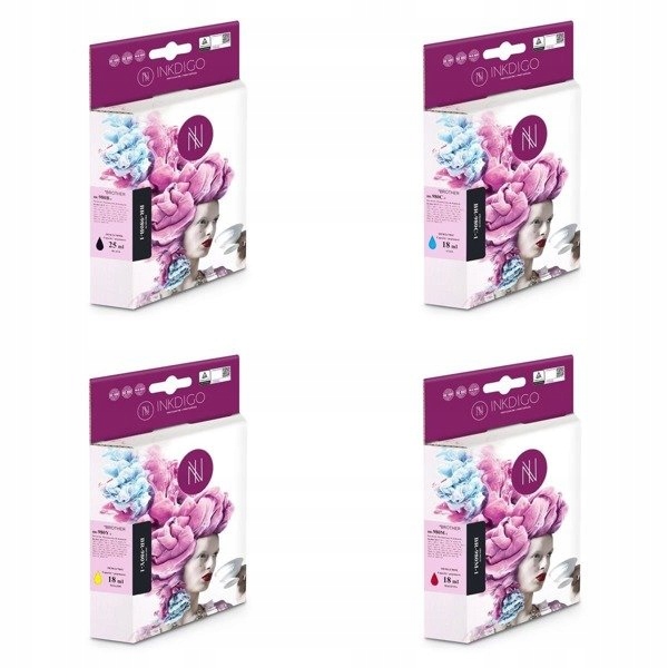 

4x Tusz LC980 Do Brother DCP-145C 165C 195C 375CW