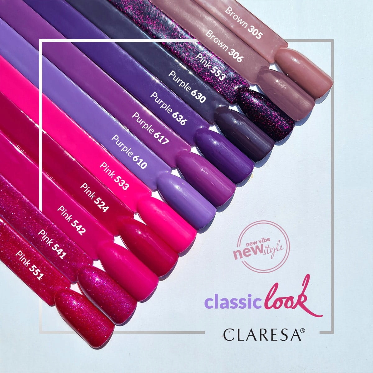 Claresa lakier hybrydowy Pink 553 5g Marka Claresa