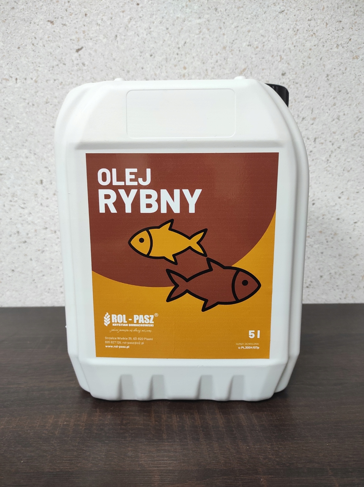 Olej rybny paszowy trzoda drób przynęta dla ryb 5l