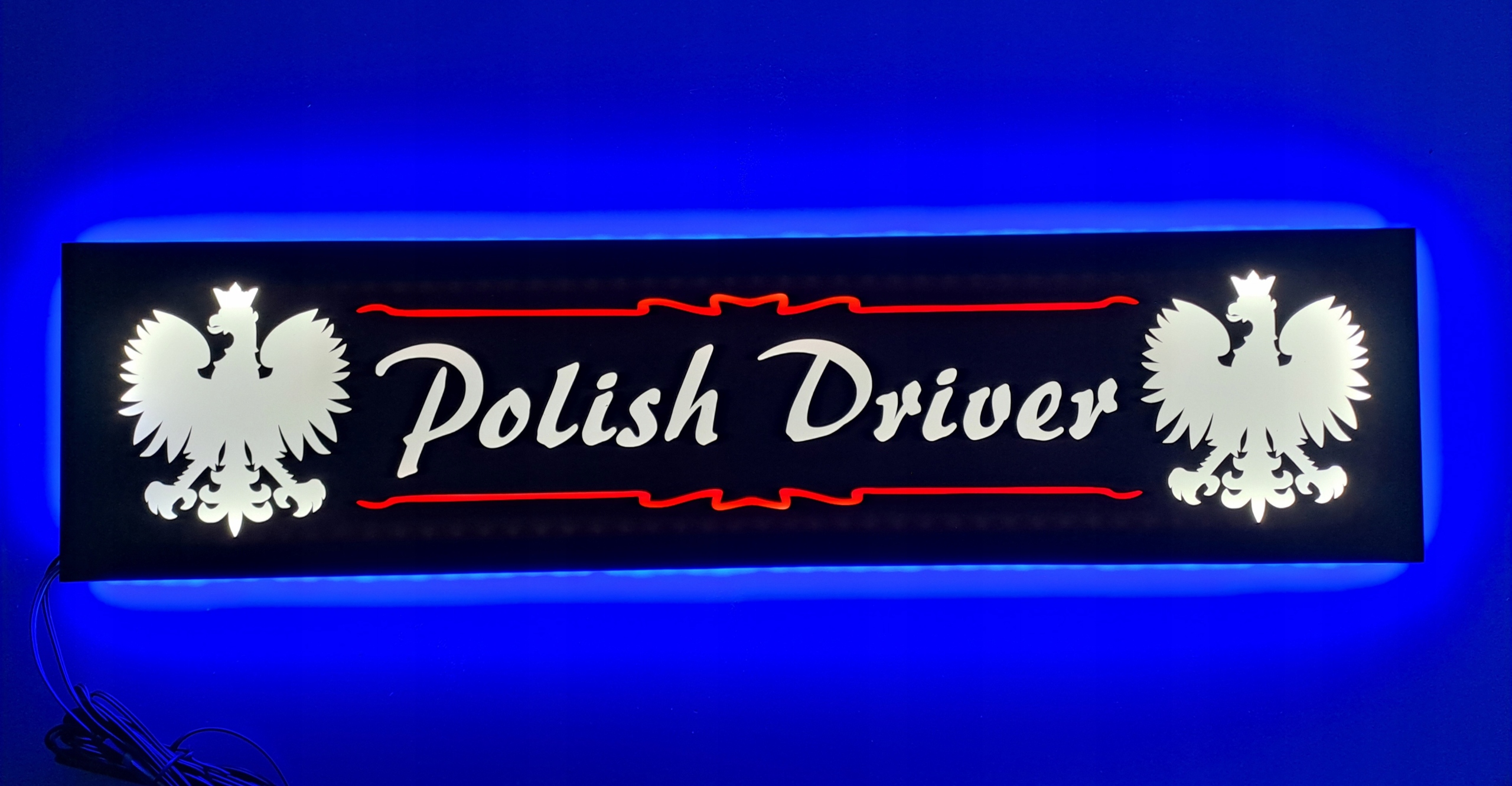 Led tabuľa Polish Driver nad posteľ s podsvietením kabíny Tir Lkw