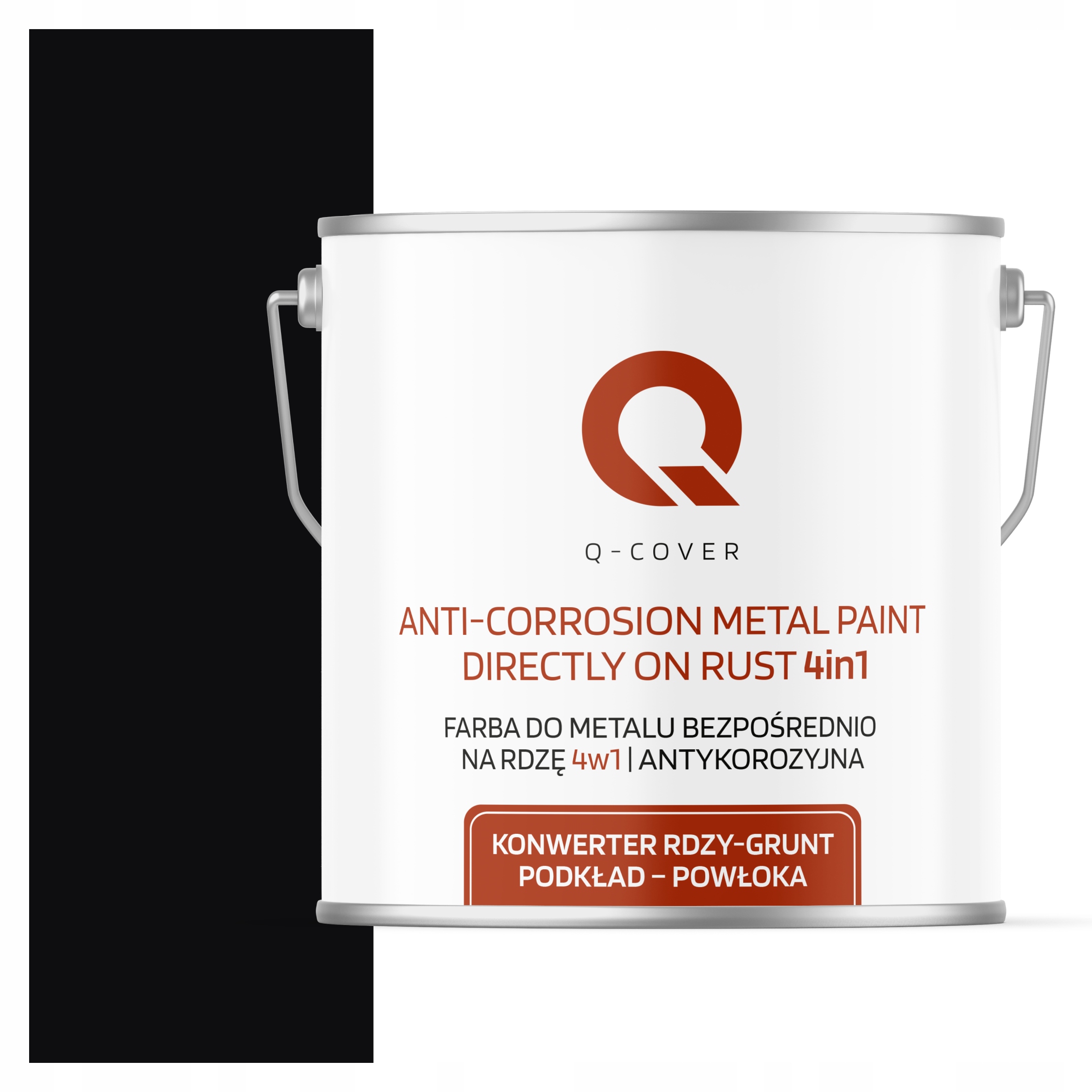 Antikorózna Farba Na Kov A Plech Na Hrdzu Čierna Ral 9005 Polomatná 5 L