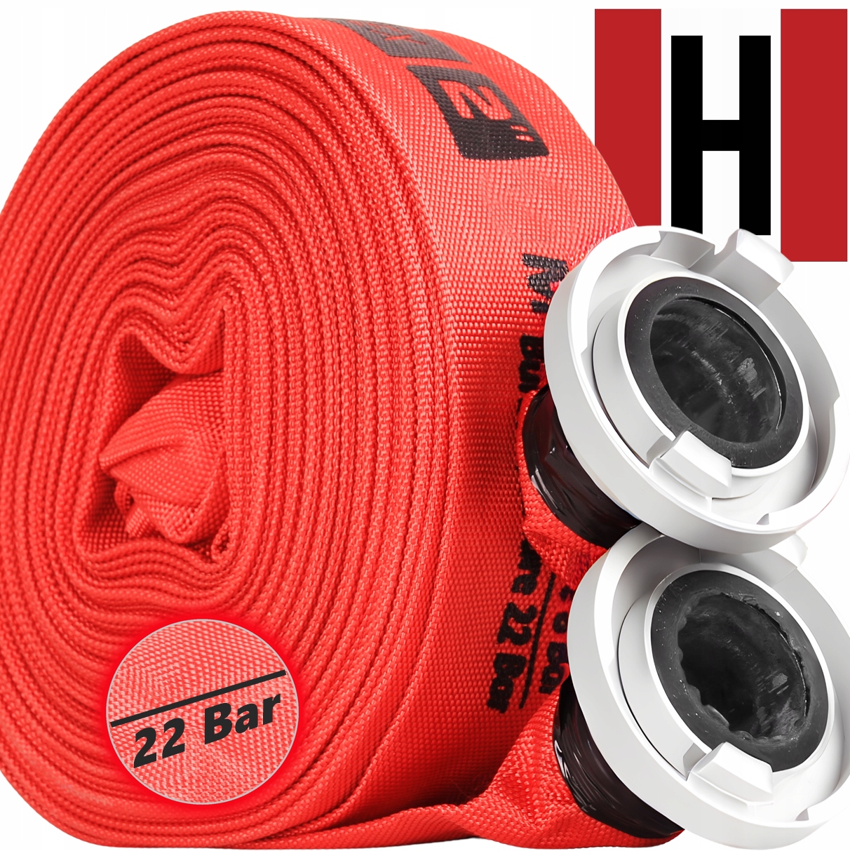 Wąż Strażacki Do Wody Strażak Parciany 2 Cale 30M Szybkozłączki Pro MP1703