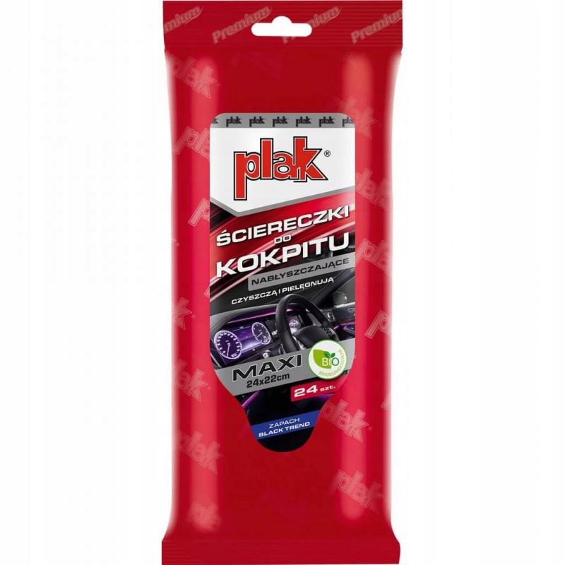 

Plak Max Ściereczki do kokpit nabłyszczające blacK