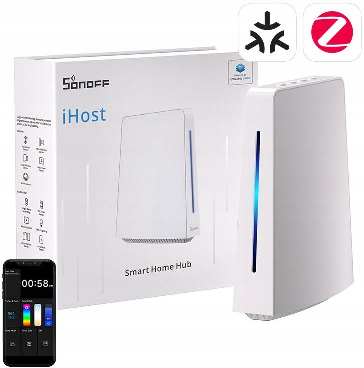 Wi-Fi a ZigBee riadiaca jednotka Sonoff iHost Smart Home Hub AIBridge-26, 4GB Ram