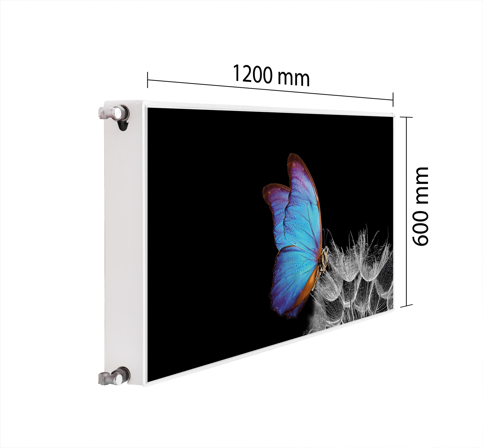 Maskovač Kryt Radiátoru 120x60 Motýl Podložka Magnet