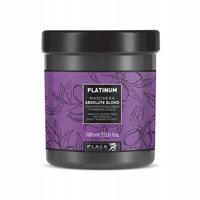 Neutralizační maska Black Absolute Blond 1000 ml, proti žlutým tónům