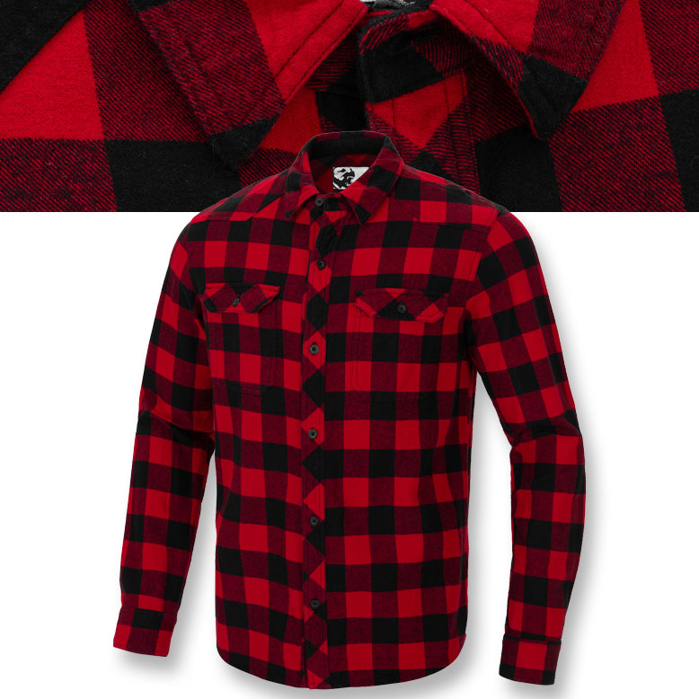 Pánská flanelová košile Pitbull Klasická kostkovaná košile Mitchell