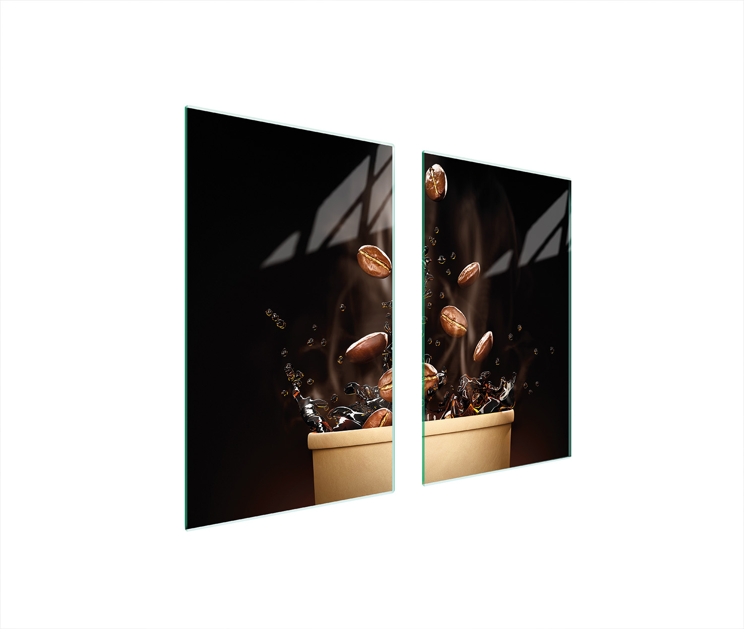 Ochranná Skleněná Deska Na Sporák 75x52 Káva Tvrzené Sklo