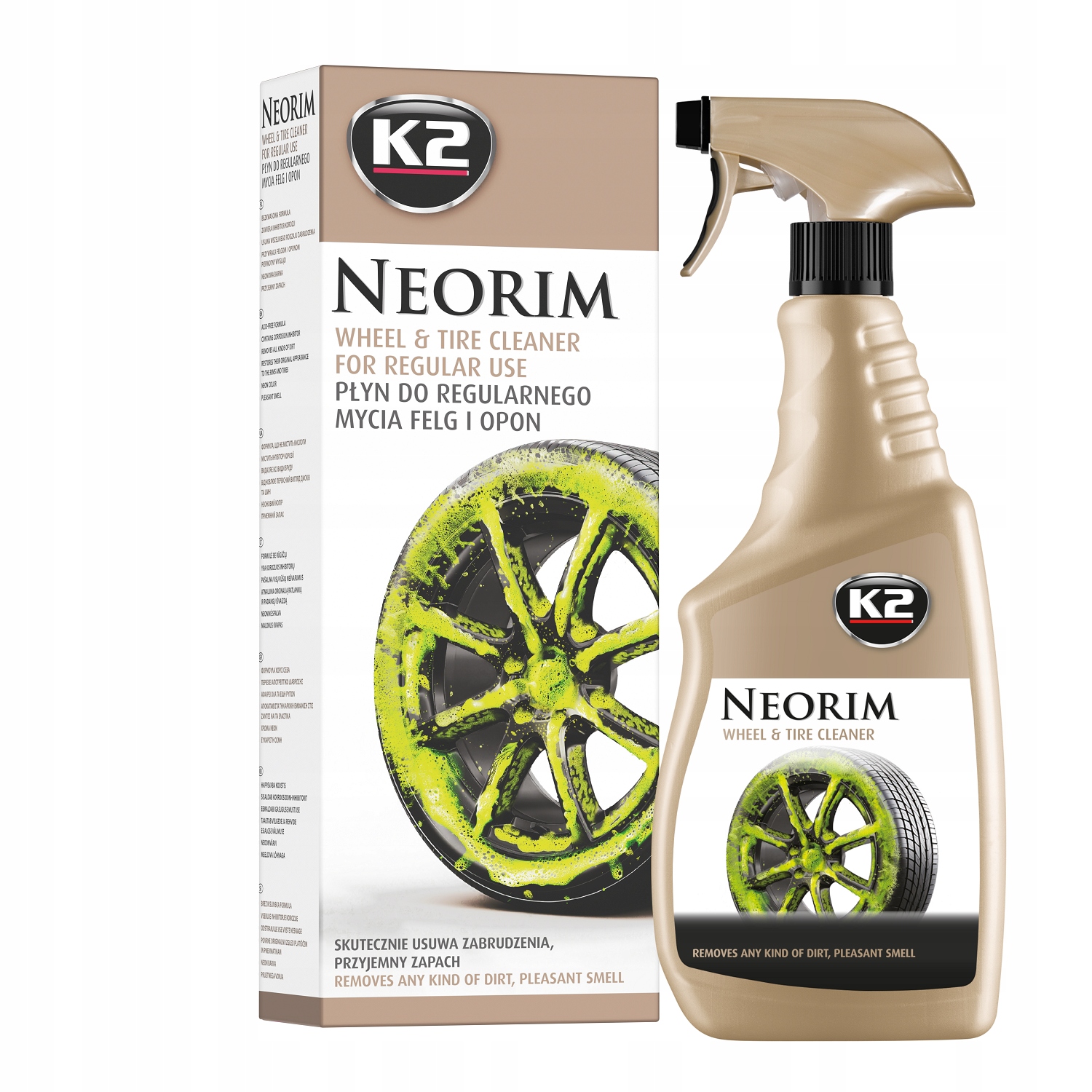 K2 Neorim 700ml preparat do czyszczenia felg i opon neonowy G177