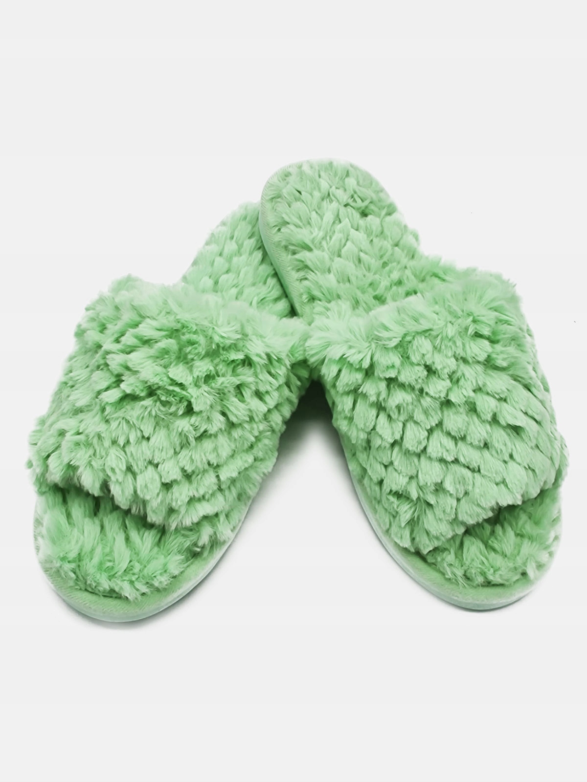 

Kapcie Damskie z Futerkiem Klapki pistacjowy 38/39