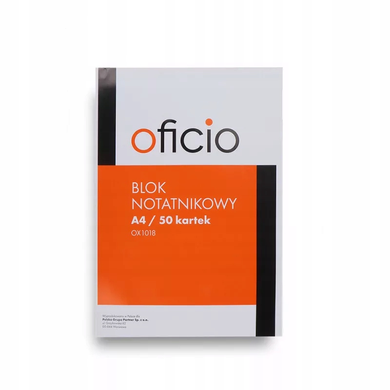 

Blok Notatnikowy A5 50 Kartek Oficio