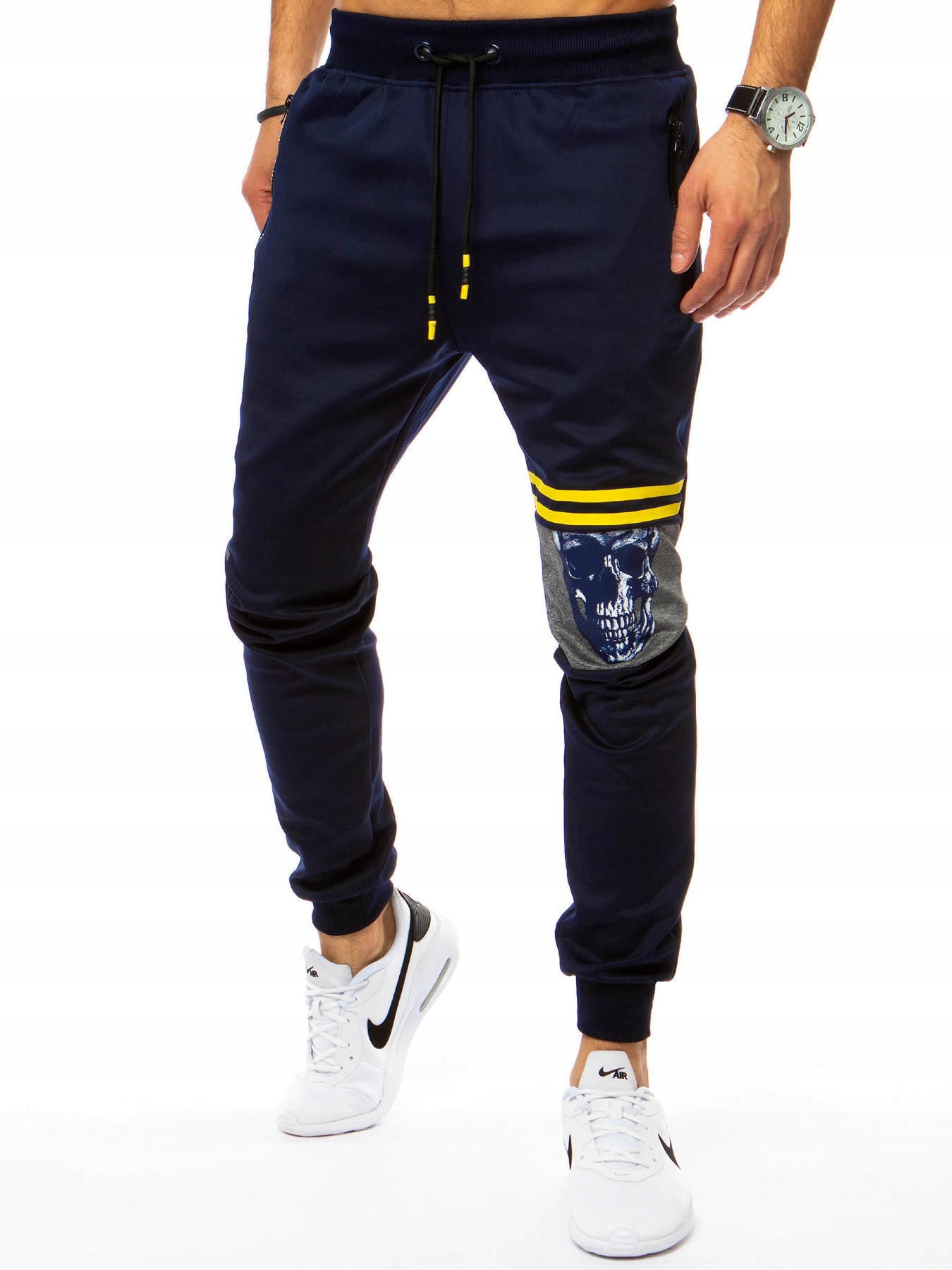 

Męskie Spodnie Dresowe Joggery Kolory ox550 - XL