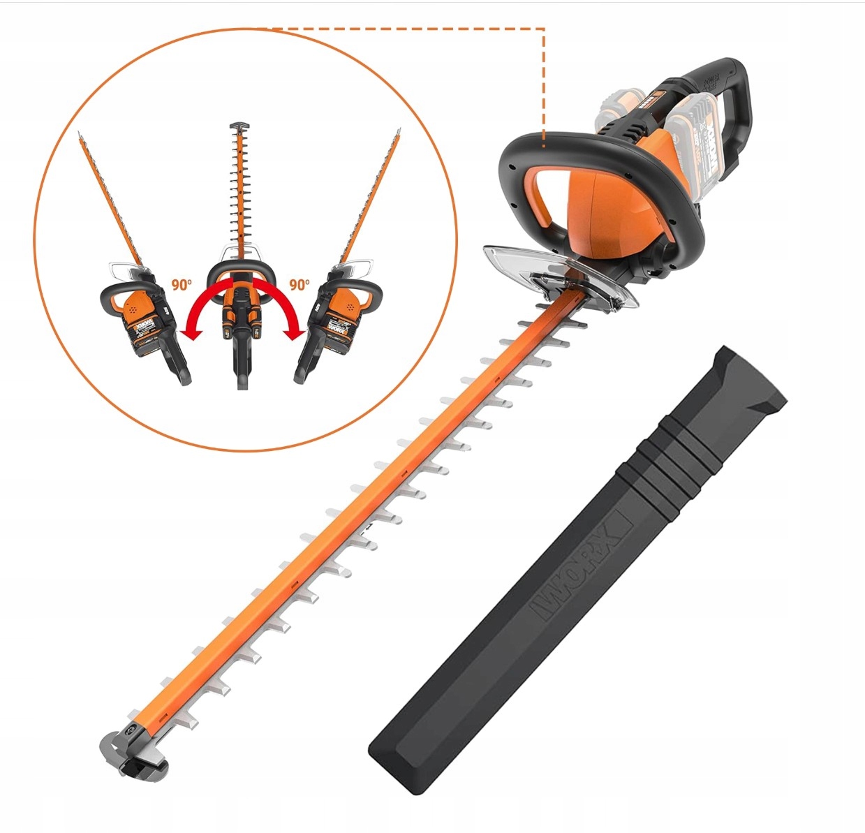 Akumulátorové nožnice na živý plot Worx 40V 60cm WG284E.9
