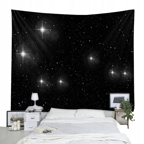 GOBELIN CIEMNE GWIAZDY 230X180 CM SUPER WYGLĄD
