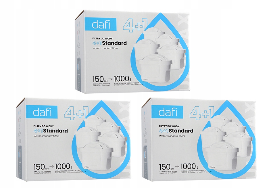 Wkład filtrujący filtr wody do dzbanka Dafi Unimax 15 szt.