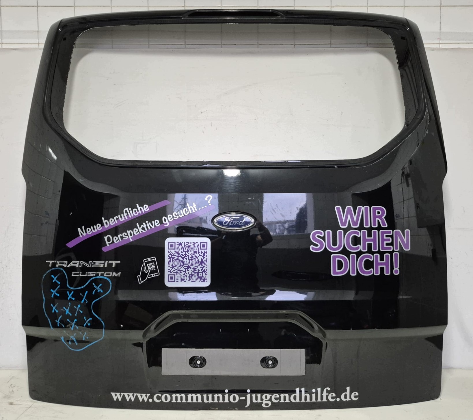 FORD TRANSIT CUSTOM 13- trunk door boot rear part rear