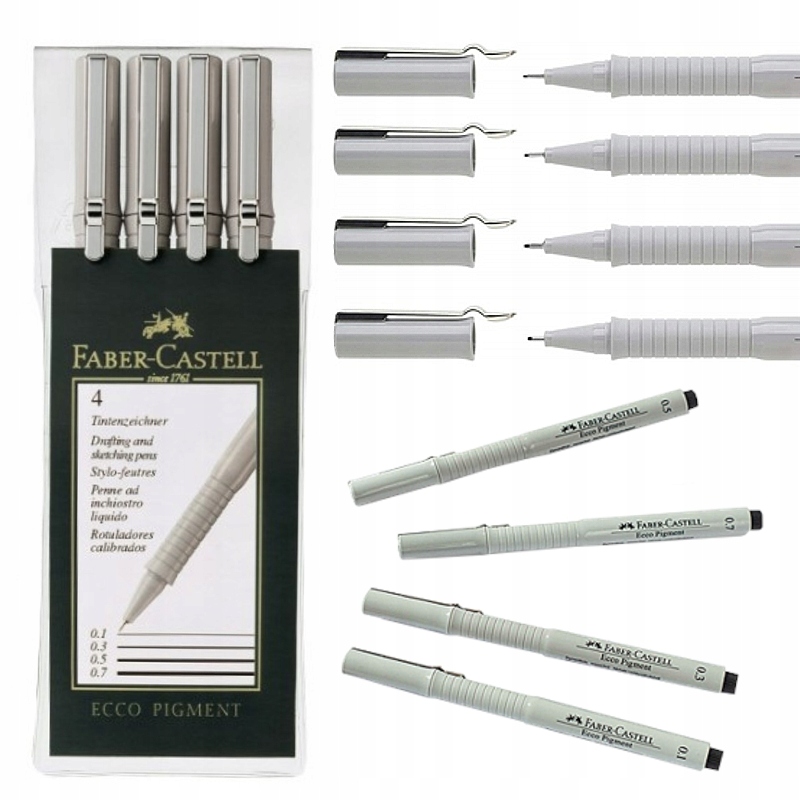 

Cienkopisy Faber-Castell Ecco Pigment 4 szt. Etui