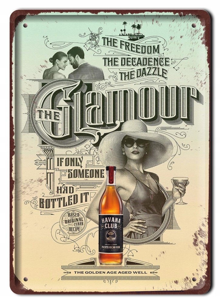 Whiskey Wódka Plakat Metalowy Szyld Retro #07990