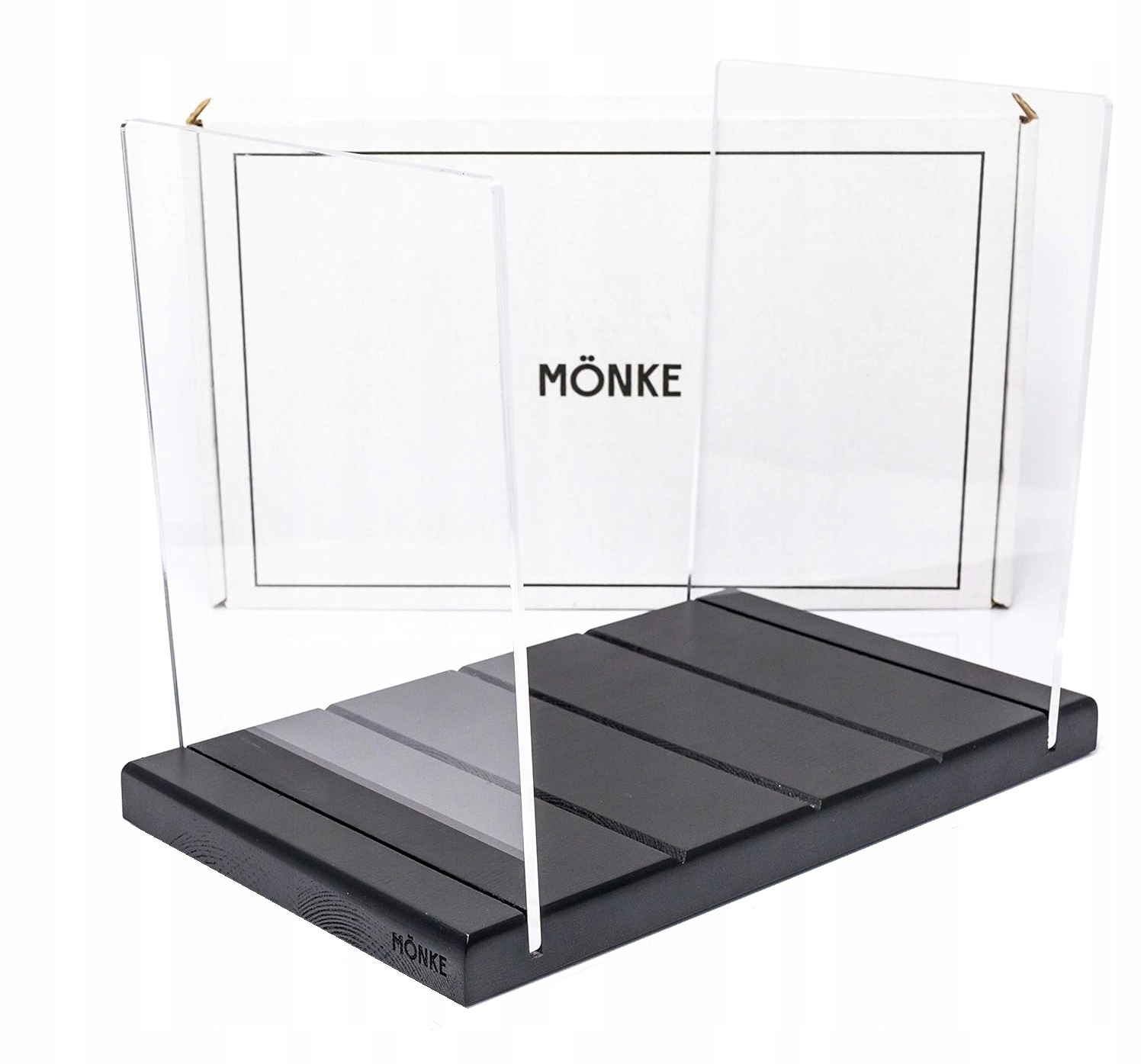 Mönke Stojan Na Vinylové Desky Vinylový stojan organizér dřevo černý