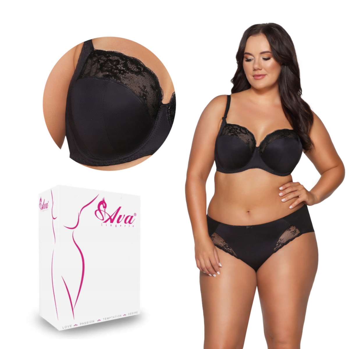 Podprsenka Soft Side Support Av 2111 měkká černá 100G