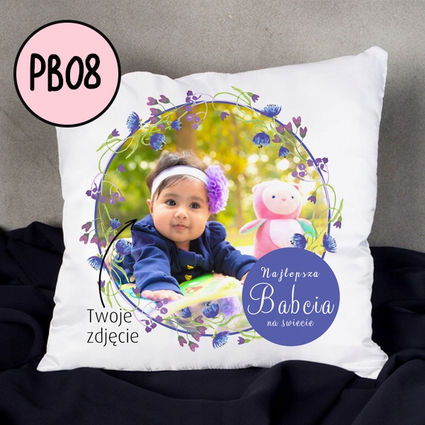Poduszka ze zdjęciem dla Babci Dziadka prezent Wyrób medyczny nie