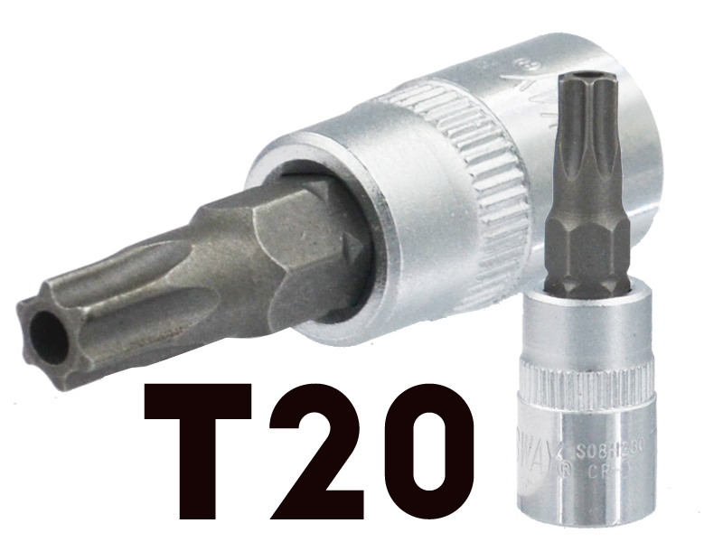Bit Nasadka Klucz Ampułowy Torx T20 Z Otworem 1/4