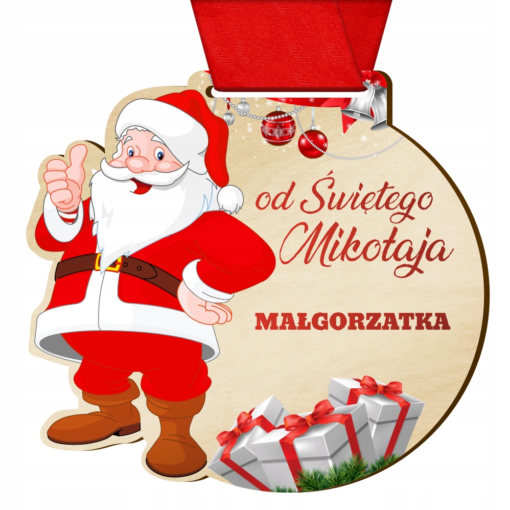 

Medal na mikołaja przedszkolaka ucznia P