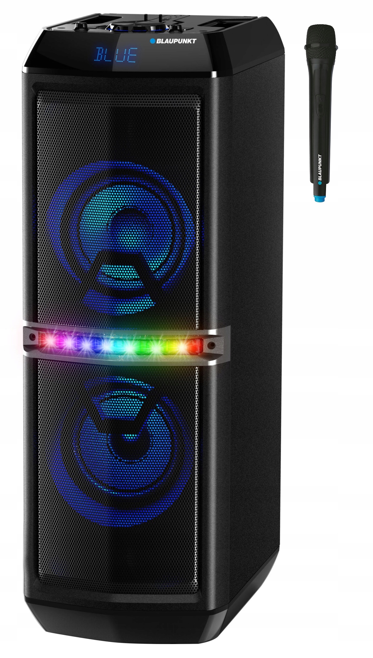 Přenosný Bluetooth reproduktor MP3 Usb Sd Karaoke mikrofon Blaupunkt PS05.2