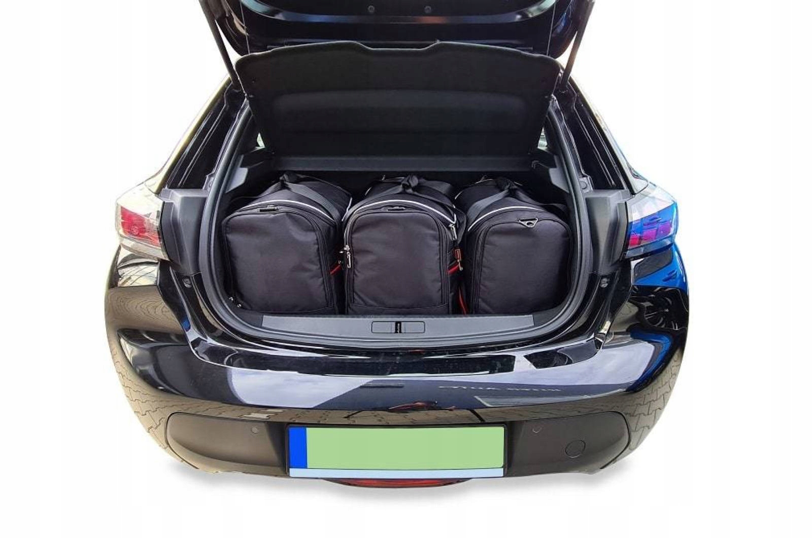 J&j Automotive Sada 3ks cestovných tašiek Sport pre Peugeot e-208 2019+