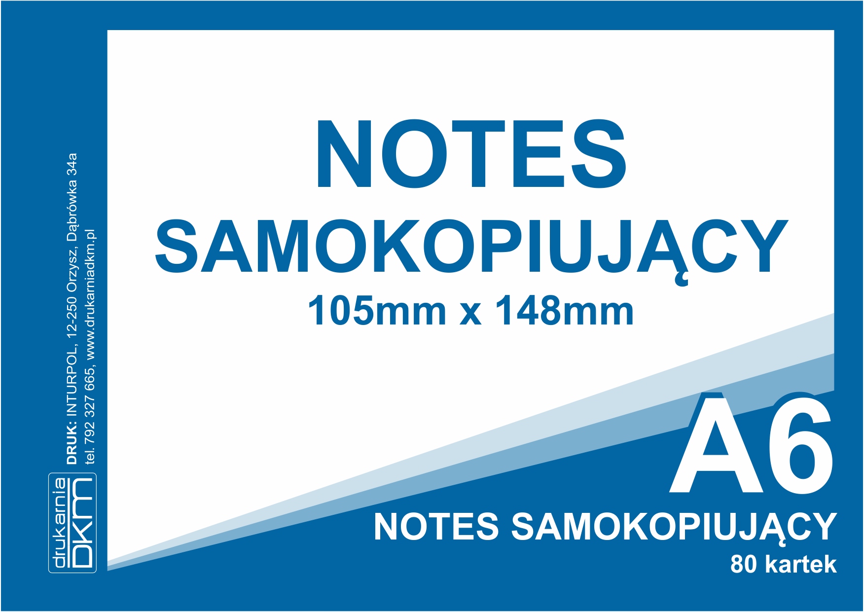 

Notes samokopiujący A6 80 kartek