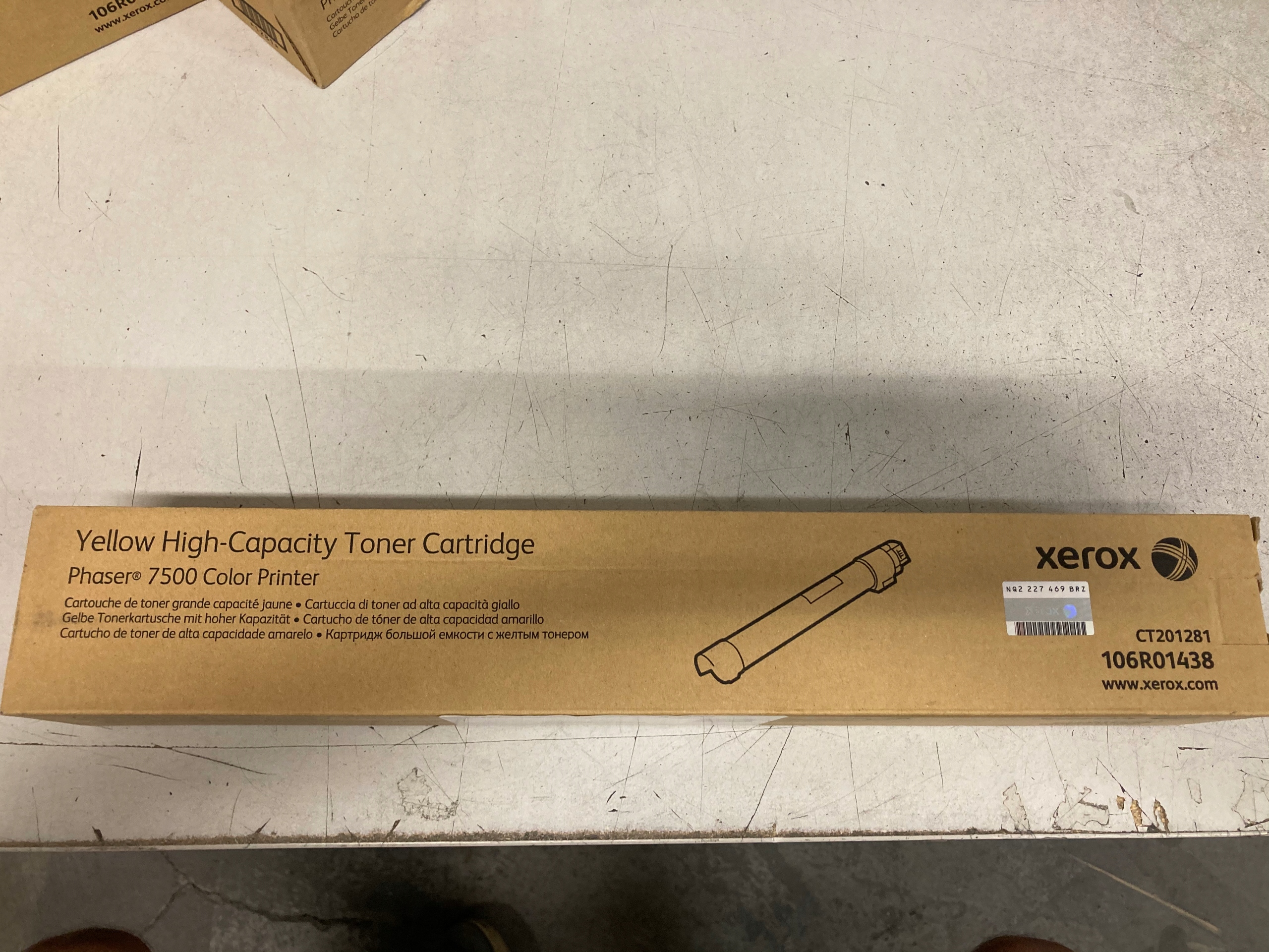 Toner Xerox 106R01438 Yellow Phaser 7500 Originál