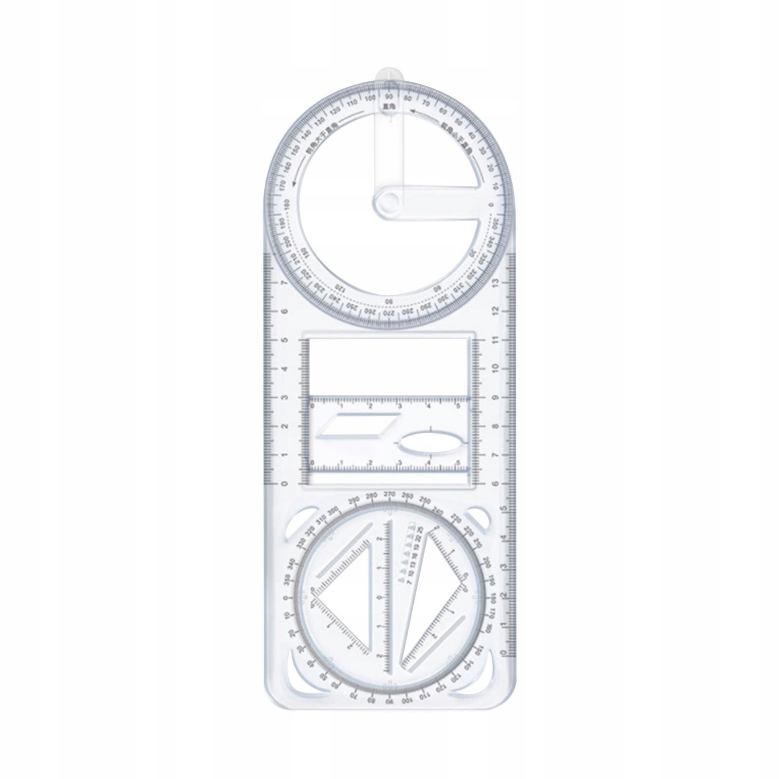 2x szablon do rysowania linijek pomiarowych Typ inny