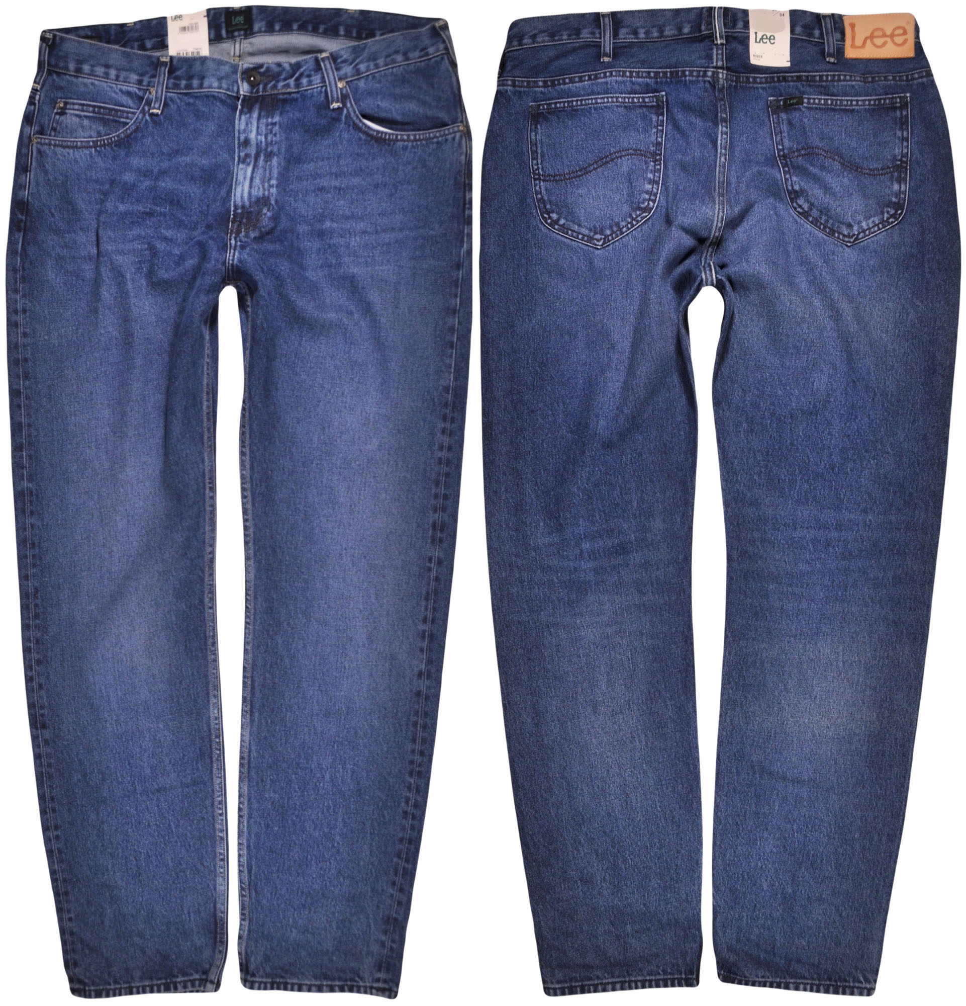 Lee kalhoty Straight blue jeans Rider W38 L34