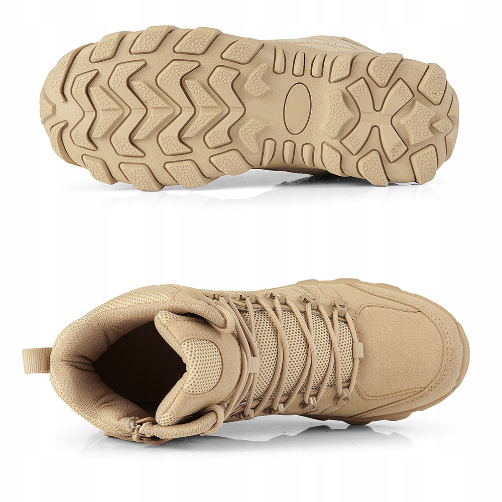 BUTY SKÓRZANE TAKTYCZNE WOJSKOWE WODOODPORNE TREKKINGOWE Kod producenta buty2 khaki 43