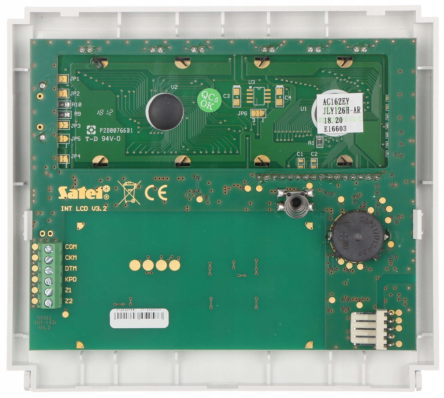 маніпулятор LCD INT-KLCD-GR Integra SATEL GW FV тип сигналу провід
