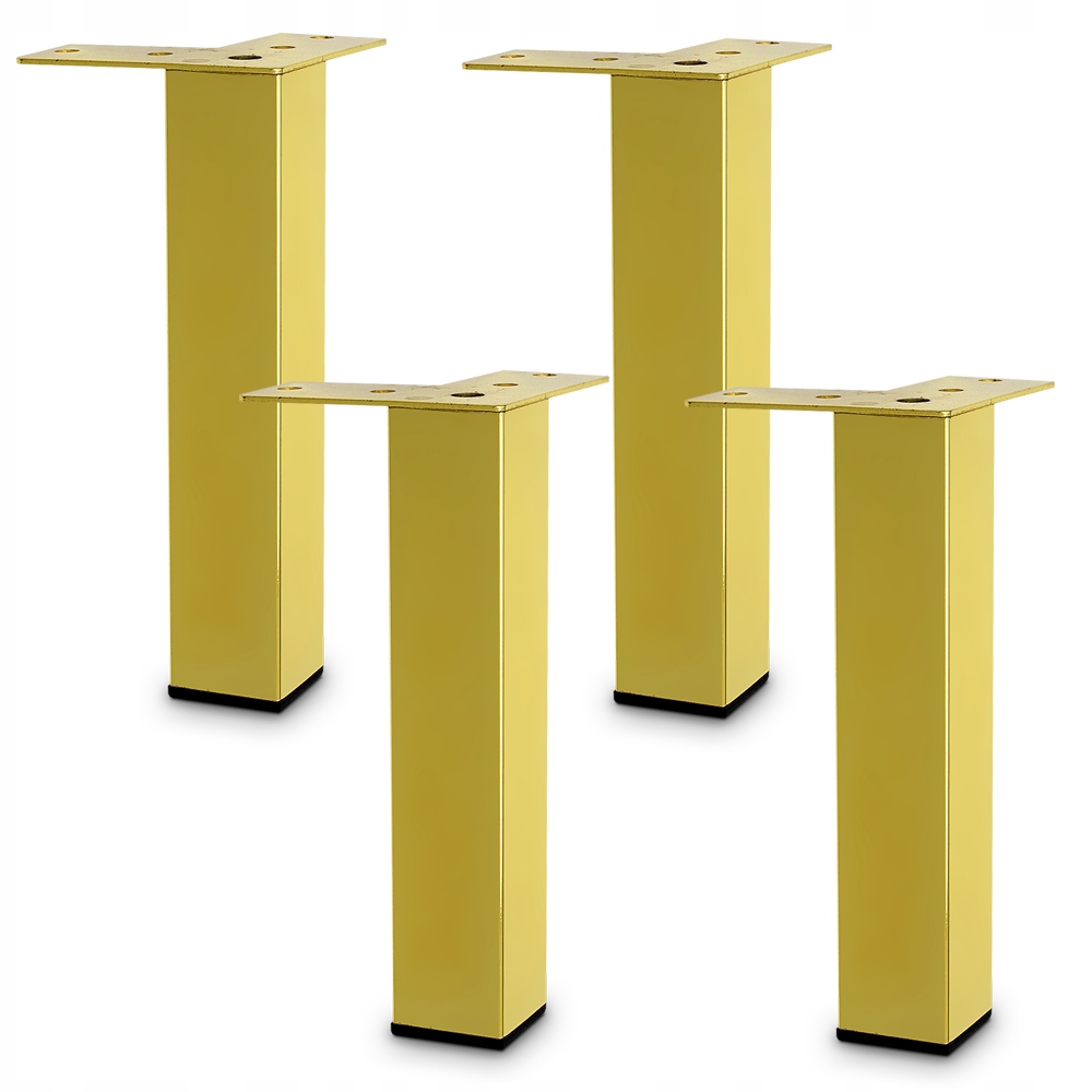 

4x Noga Nóżka Meblowa Nóżka Do Mebli Złota H20CM