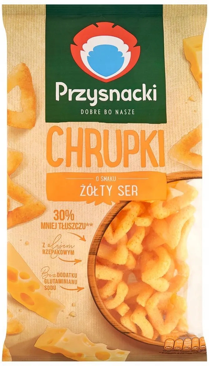 Zestaw Przysnacki Chrupki Kukurydziane o Smaku Serowym 130g 15 sztuk