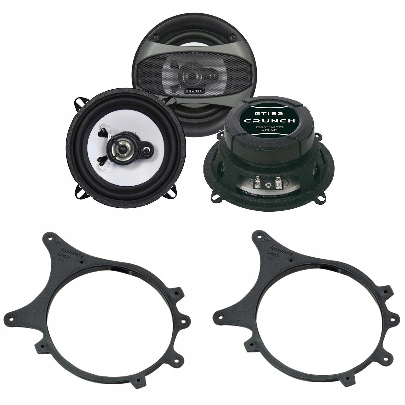Crunch GTI52 Reproduktory Vzdálenost 13 cm 130 mm Bmw E36 Compact (zadní police)