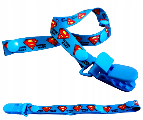 

Zawieszka Do Smoczka Gryzaka Smycz Superman -Klips