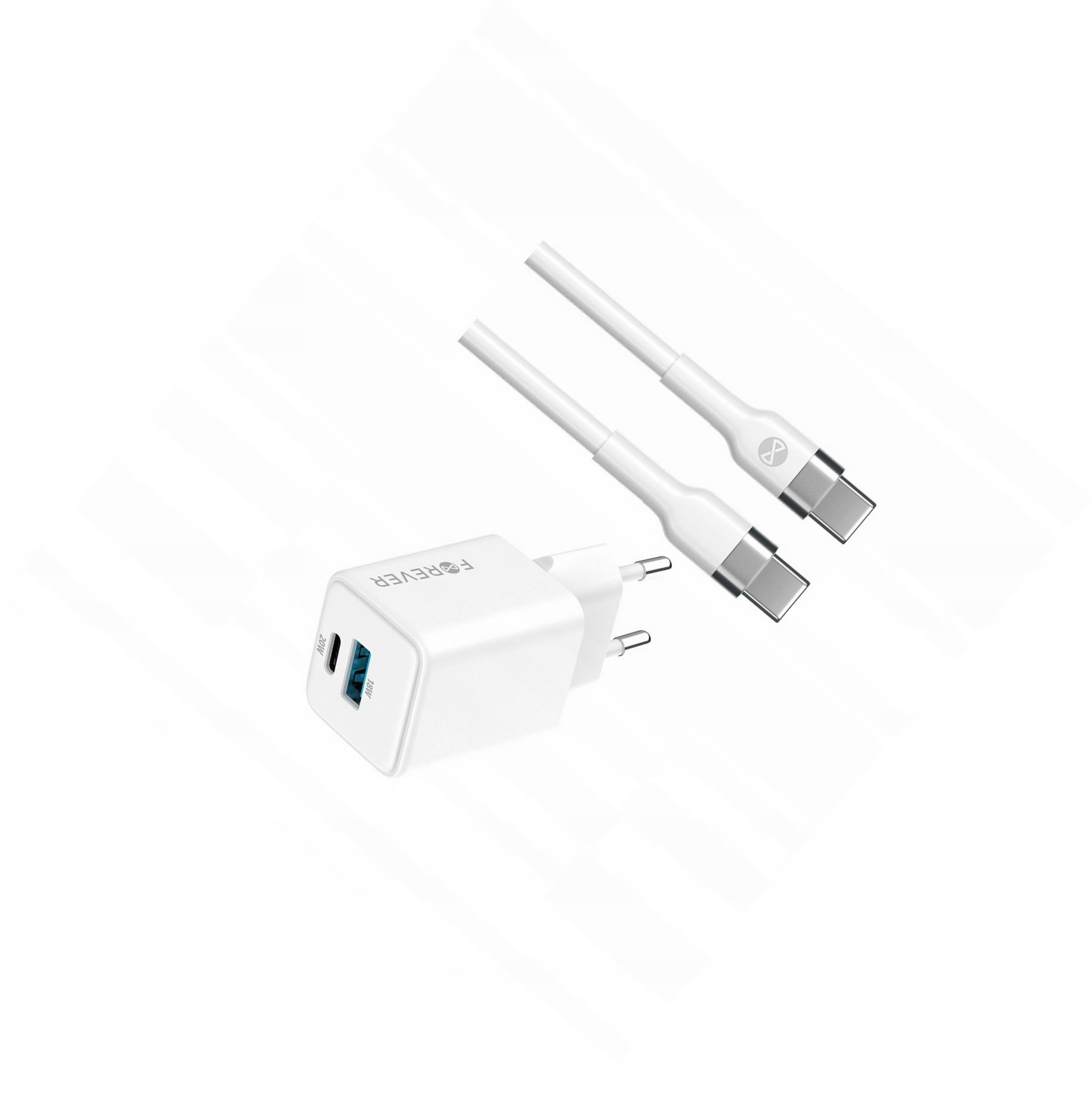 Szybka ładowarka GaN 20W Usb i Usb-c z kablem do Xiaomi Mi 10T Pro