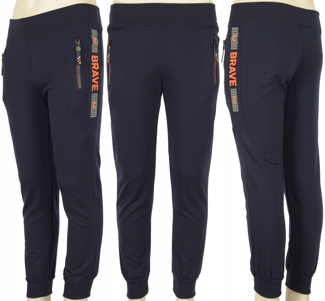 SPODNIE DRESOWE HB-8586JG12 dresy suwaki 146/152