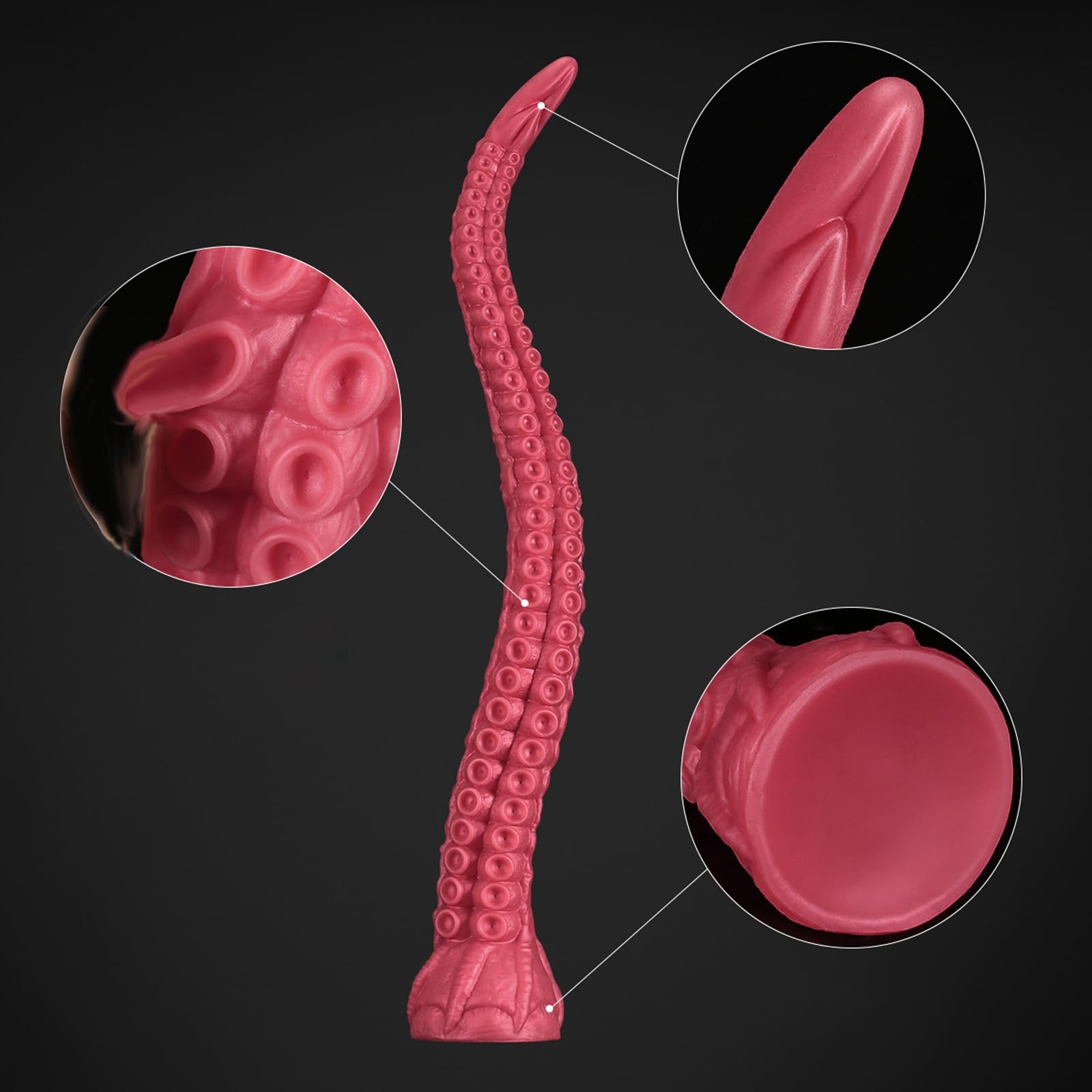 AMAZBEE Silikonowe Dildo Analne Tentacle Dla Mężczyzn i Kobiet SM (L) — miniatura 3